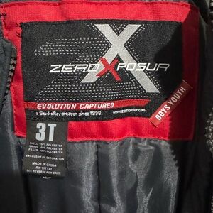 CLEARANCE! LOW BALLS WELCOME :) ZeroXposur Boys 3T bibs with Red & Black Accents